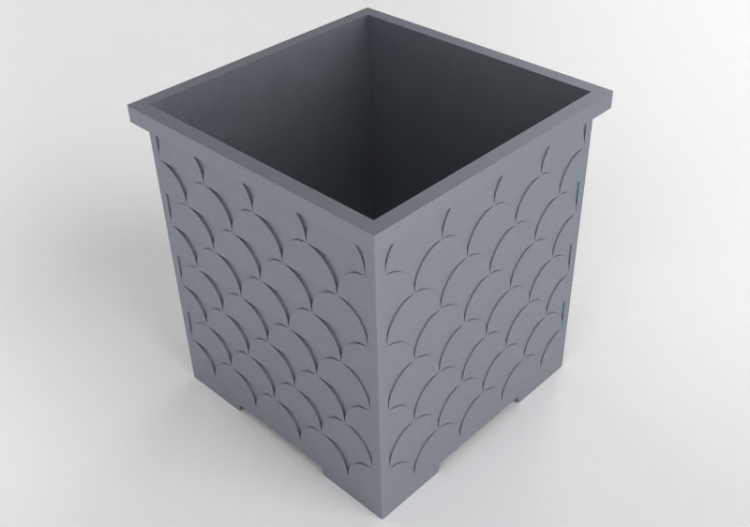 3D Sitzbänke und Pflanzengefäße - Blumenkasten für...