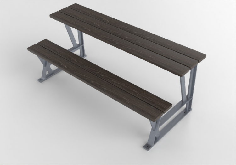 Bancos 3D - Banco de madeira para exteriores - Byarums Bruk...