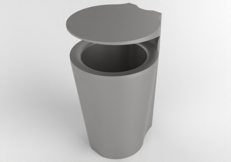 Accessori 3D - Cestino da esterno - Byarums Bruk - Minior -...