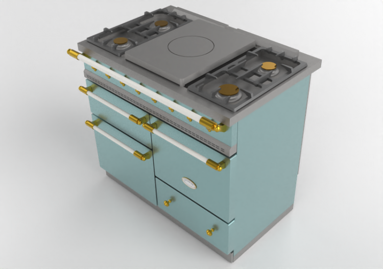 3D Küchen - Gasherd - Lacanche - Chagny - ACCA software