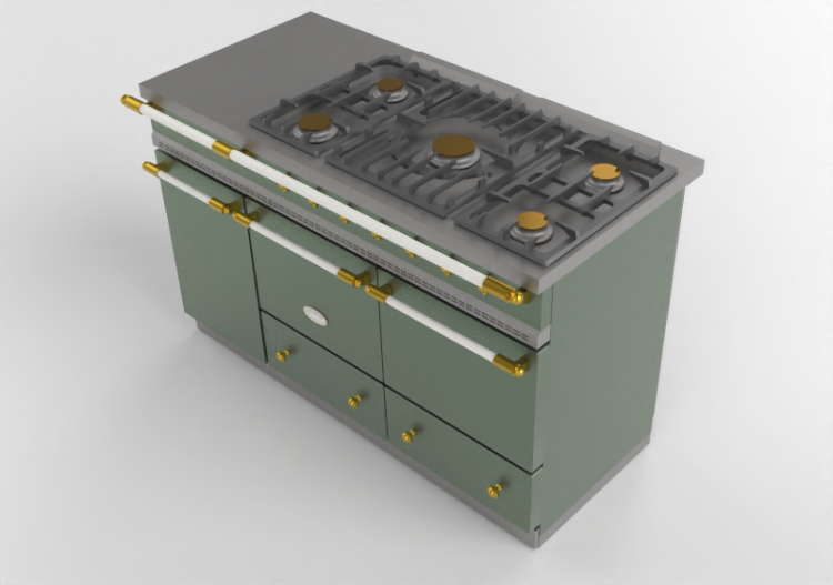 Cozinhas 3D - Fogão a gás - Lacanche - Cluny - ACCA...