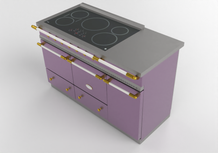 Cuisine 3D - Plaque à induction - Lacanche - Cluny - ACCA...