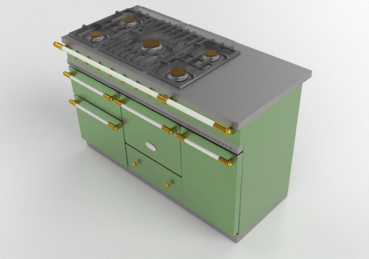 3D Küchen - Gasherd - Lacanche - Chagny - ACCA software