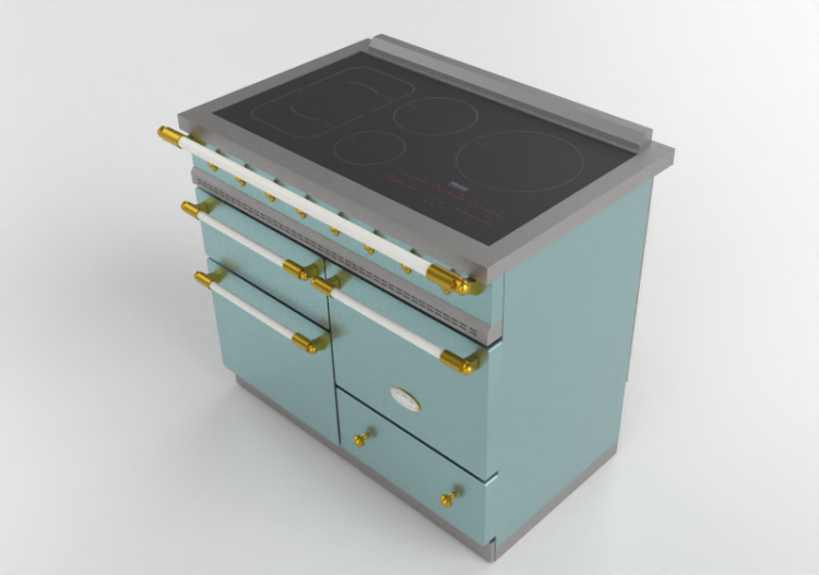 Cozinhas 3D - Fogão de indução - Lacanche - Chagny - ACCA...