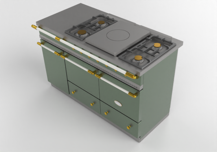 3D Küchen - Gasherd - Lacanche - Cluny - ACCA software