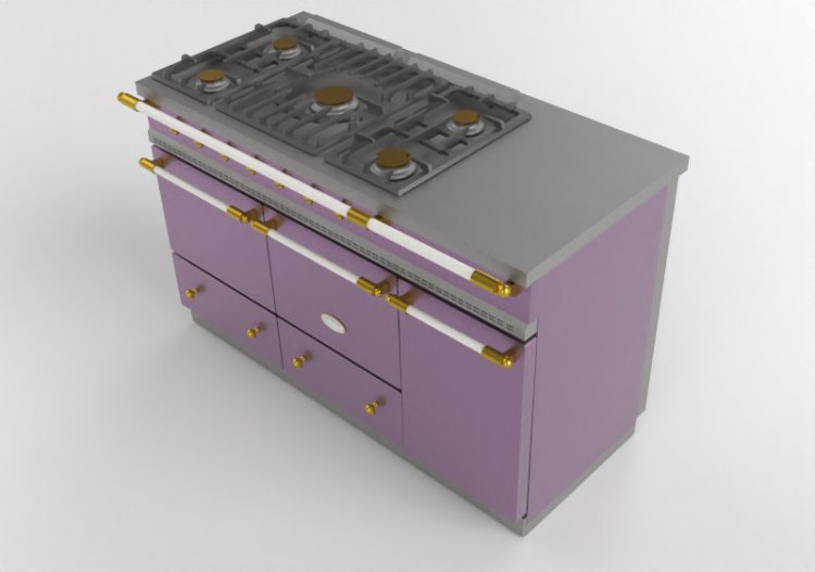 3D Kitchens - Gas Cooker - Lacanche - Cluny - ACCA software