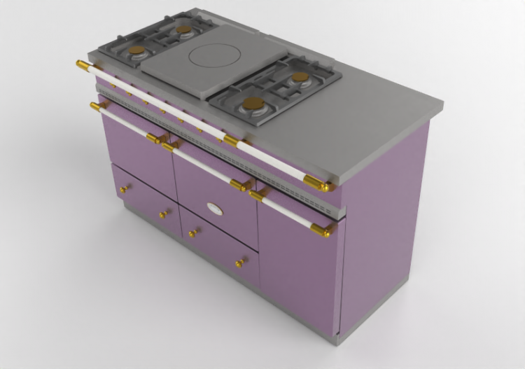 3D Kitchens - Gas Cooker - Lacanche - Cluny - ACCA software