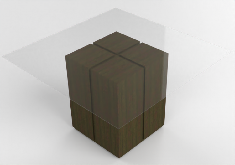 3D Tables - Glass table - Wood Prime - Trento - ACCA...
