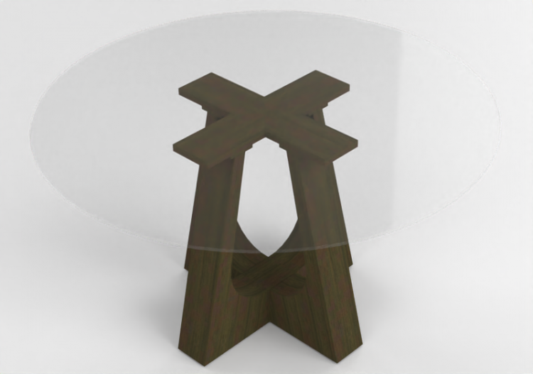 3D Tables - Glass table - Wood Prime - Cirlene - ACCA...