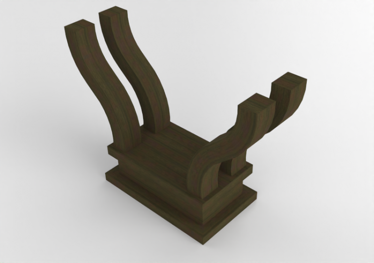 Mesas 3D - Base para mesa de madeira - Wood Prime - Angra -...