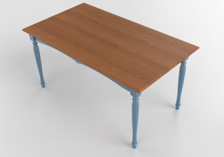 Mesas 3D - Mesa de madeira envernizada - Wood Prime -...