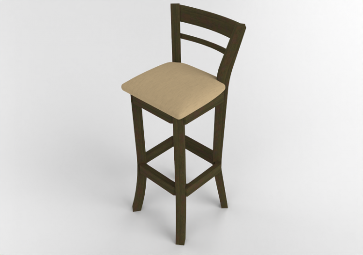 Sillas 3D - Taburete de madera - Wood Prime - Napoli - ACCA...