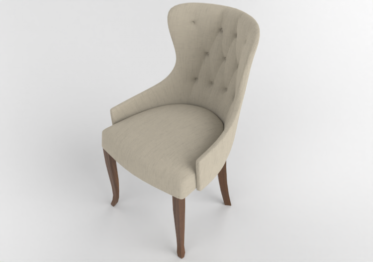 Cadeira 3D - Cadeira em tecido - Wood Prime - Martina -...
