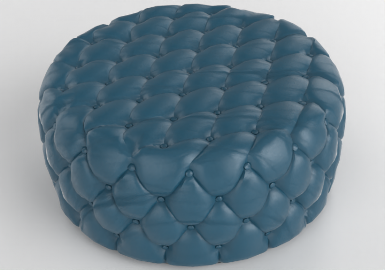 Divani 3D - Pouf in pelle - Wood Prime - Amsterdam - ACCA...