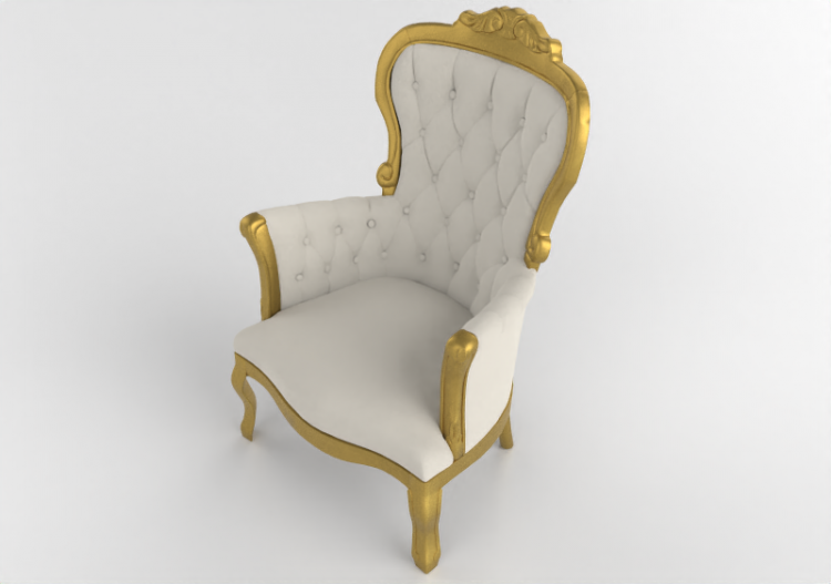 Sofás 3D - Poltrona de madeira - Wood Prime - Cibele - ACCA...