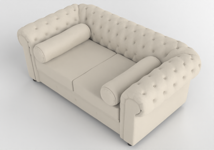 Poltronas y Sofás 3D - Sofá de cuero - Wood Prime -...