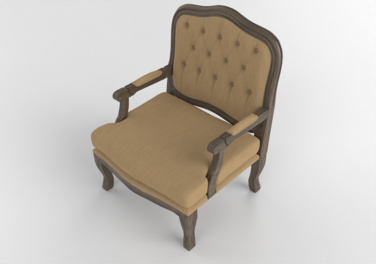 Poltronas y Sofás 3D - Sillón de madera - Wood Prime - King...