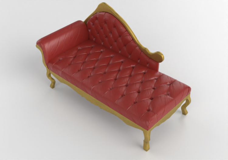 3D Sessel und Sofas - Liege aus Leder - Wood Prime - ACCA...
