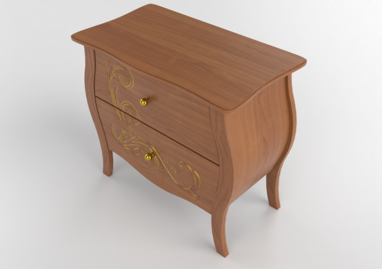 Wardrobes and Cabinets 3D - Chest of drawers in wood - Wood...