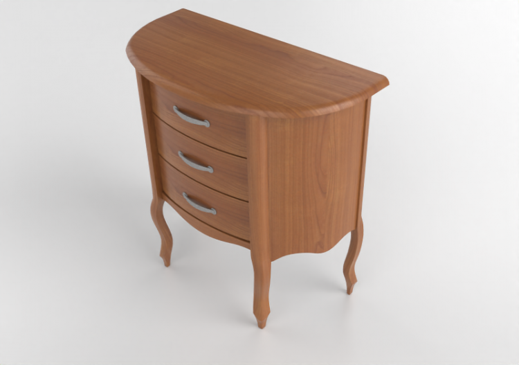 Meubles 3D - Buffet en bois - Wood Prime - Luigi XV - ACCA...