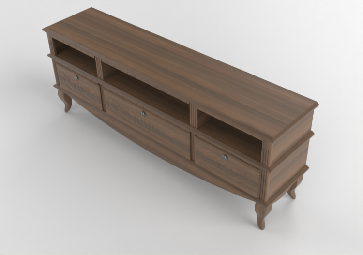3D Furniture - Wooden shelf - Wood Prime - Country Grecia -...