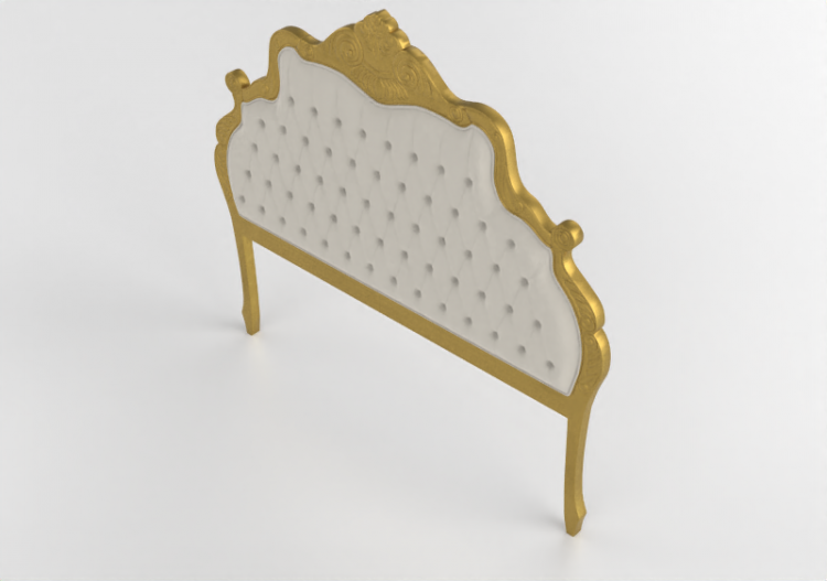 Accessoires 3D - Tête de lit en cuir - Wood Prime - Luigi...