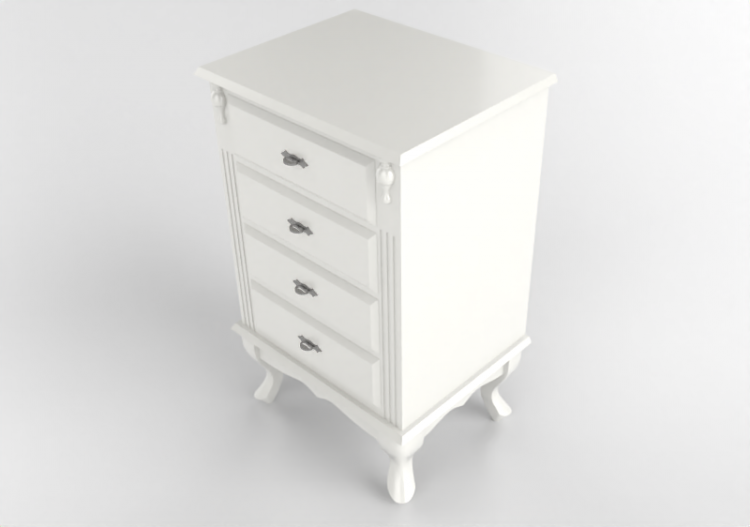 Lits 3D - Table de nuit en bois laqué - Wood Prime - ACCA...