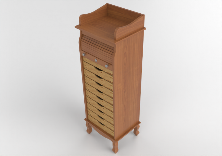 Móveis 3D - Mobiliário para cozinha de madeira - Wood Prime...