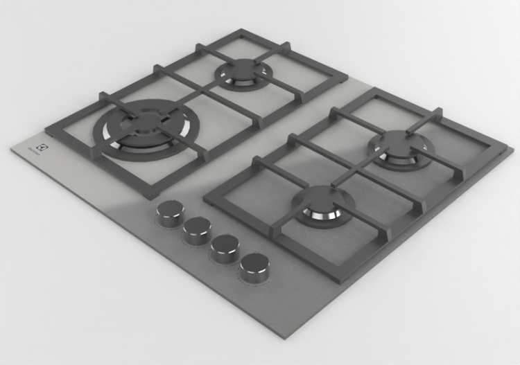Electrodomésticos 3D - Placa de cocina a gas - Electrolux -...