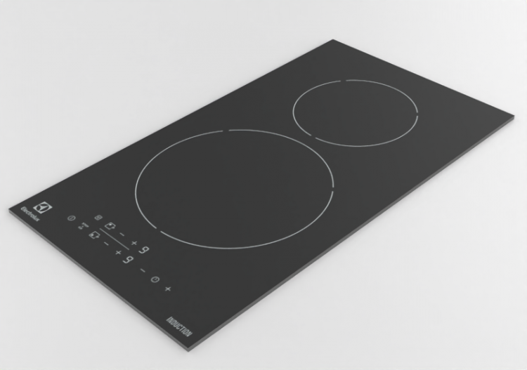 Electrodomésticos 3D - Placa de cocina a inducción -...