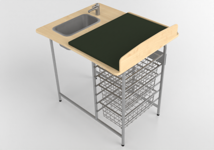 Accesorios 3D - Cambiador con lavabo - Jeltec - Fast 100V -...