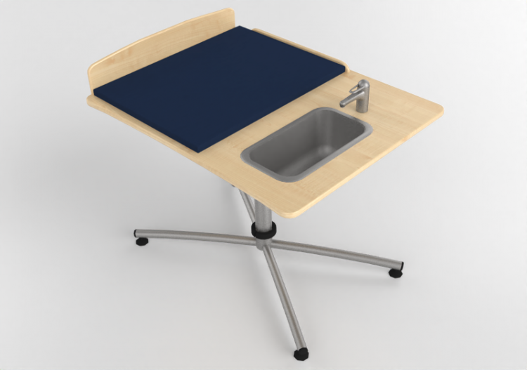 Accessoires 3D - Table à langer avec lavabo - Jeltec -...