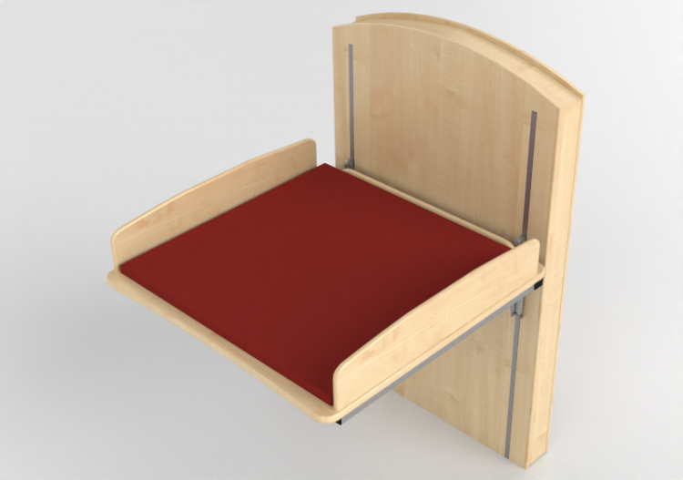 BIM Objects Free Download! 3D Accessories Adjustable changing table Jeltec Lyfta...