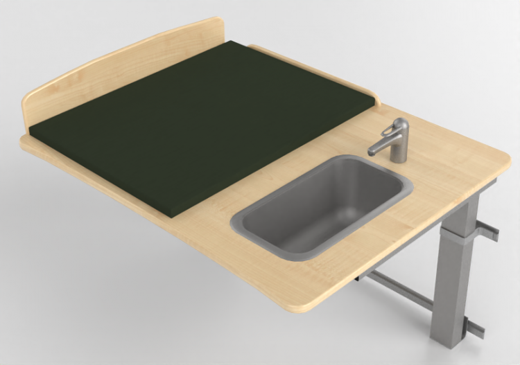 Accessoires 3D - Table à langer avec lavabo - Jeltec - Elit...