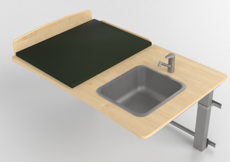 Acessórios 3D - Banheiro com trocador - Jeltec - Elit Vagg...