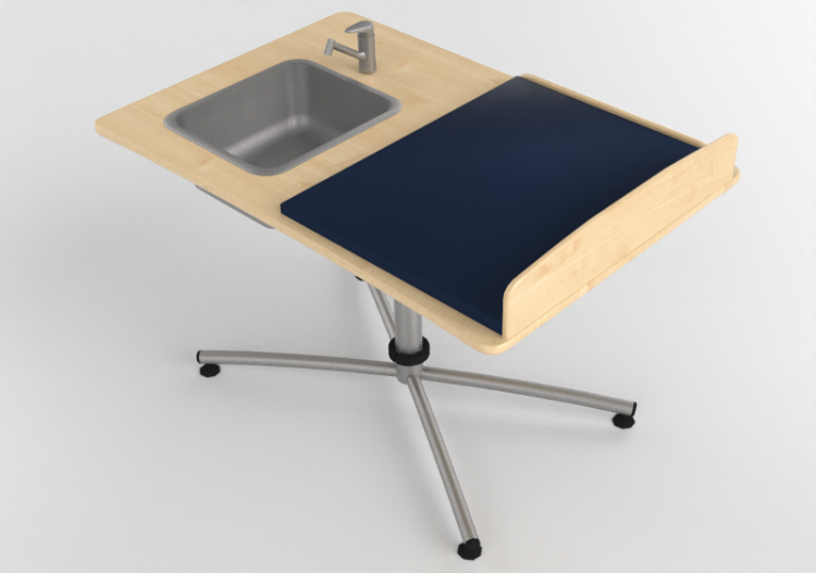 Accesorios 3D - Cambiador con lavabo - Jeltec - Manuela...