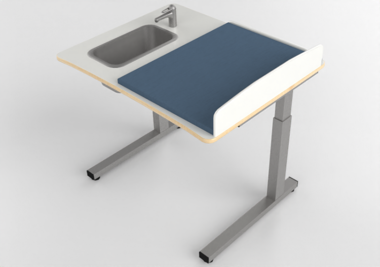 3D Accessories - Changing table with washbasin - Jeltec -...