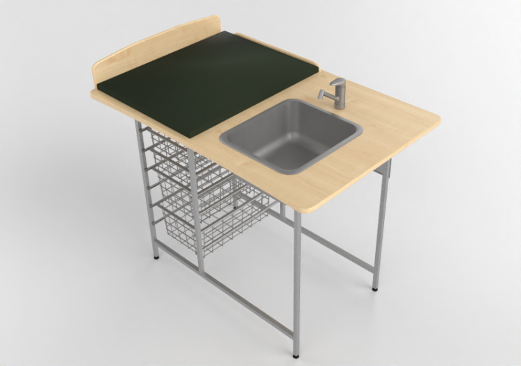 Accessoires 3D - Table à langer avec lavabo - Jeltec - Fast...