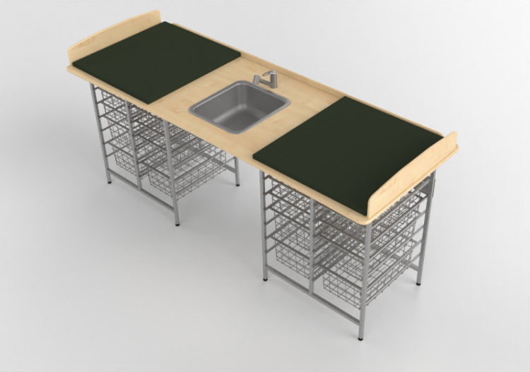 Acessórios 3D - Banheiro com trocador - Jeltec - Fast 220 -...