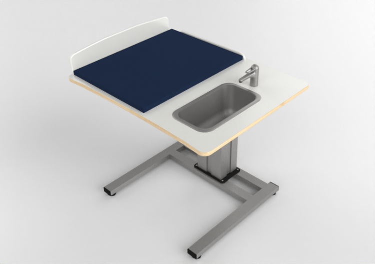 3D Zubehör - Wickeltisch mit Waschbecken - Jeltec - Elin...