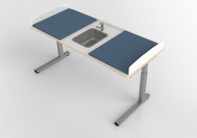 Accessoires 3D - Table à langer avec lavabo - Jeltec - Elit...