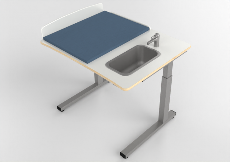 Acessórios 3D - Banheiro com trocador - Jeltec - Elit 100H...