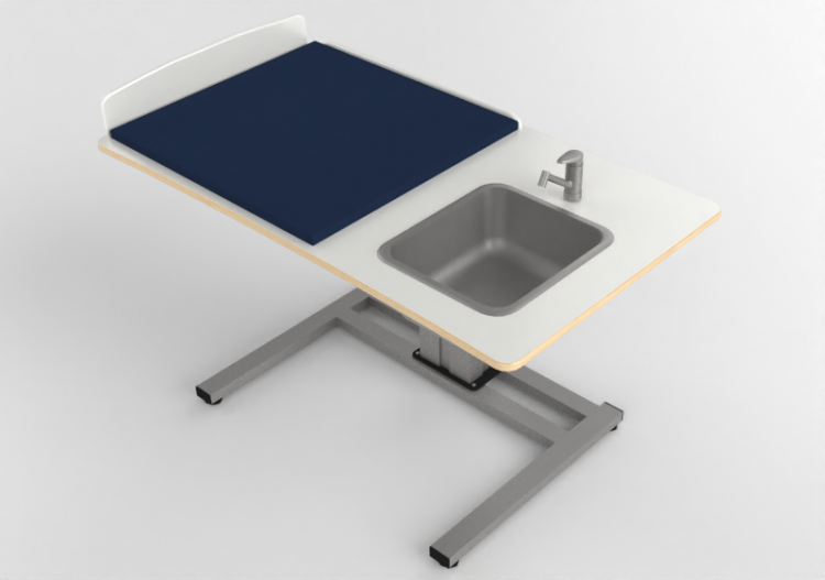配饰 - Changing table with washbasin - Jeltec - Elin 140H -...