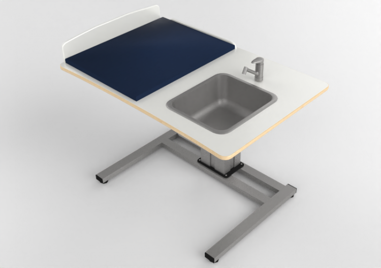 Accesorios 3D - Cambiador con lavabo - Jeltec - Elin 120H -...