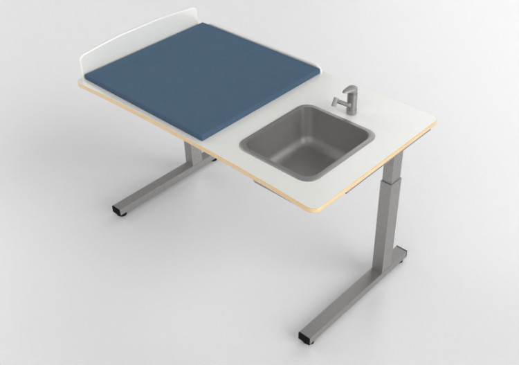 Accesorios 3D - Cambiador con lavabo - Jeltec - Elit 140H -...