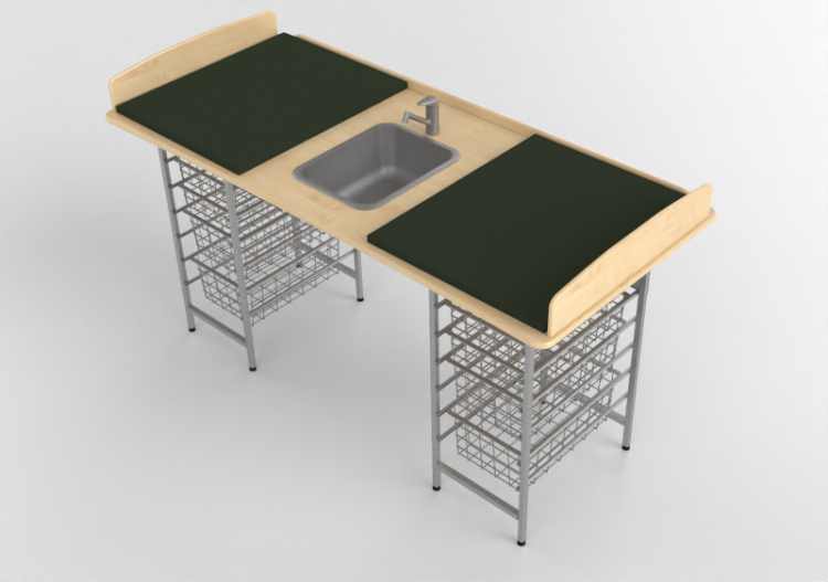 Acessórios 3D - Banheiro com trocador - Jeltec - Fast 180 -...