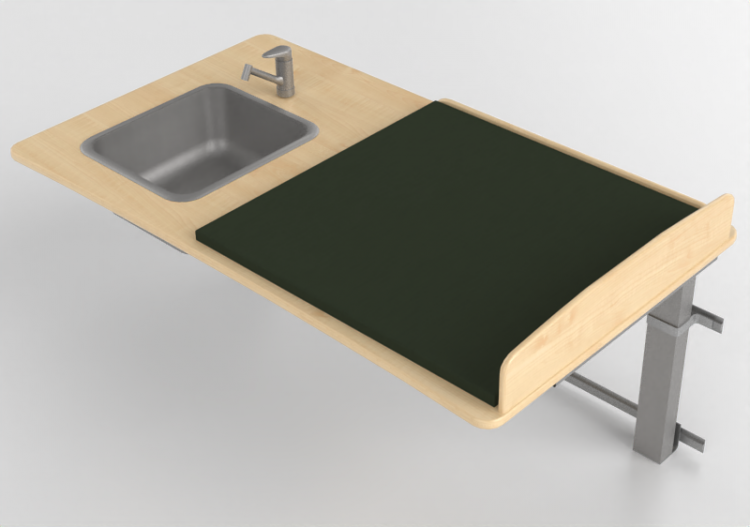Accesorios 3D - Cambiador con lavabo - Jeltec - Elit Vagg...