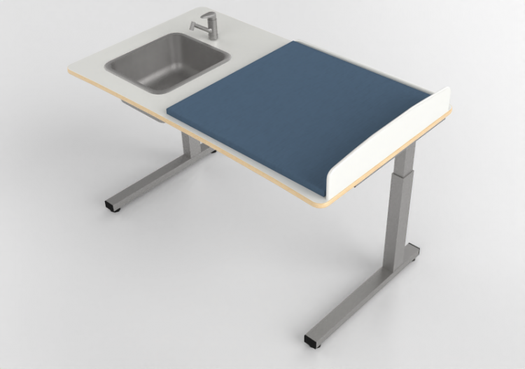 Acessórios 3D - Banheiro com trocador - Jeltec - Elit 140V...