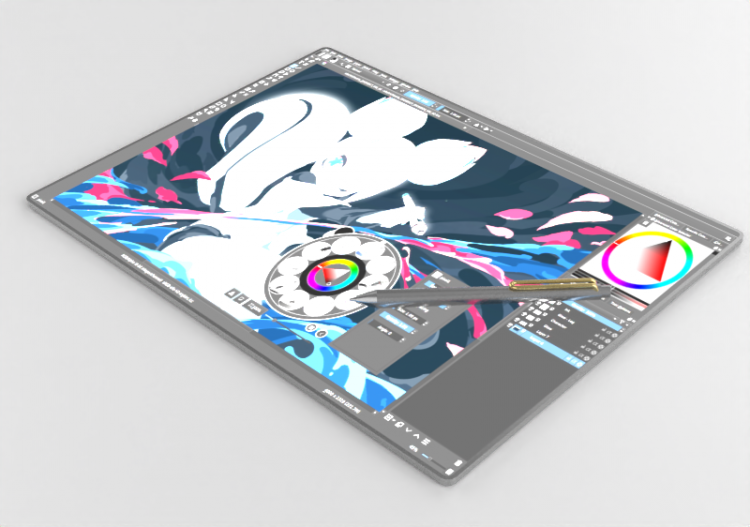 3D Elektronische Geräte - Grafiktablett - ACCA software