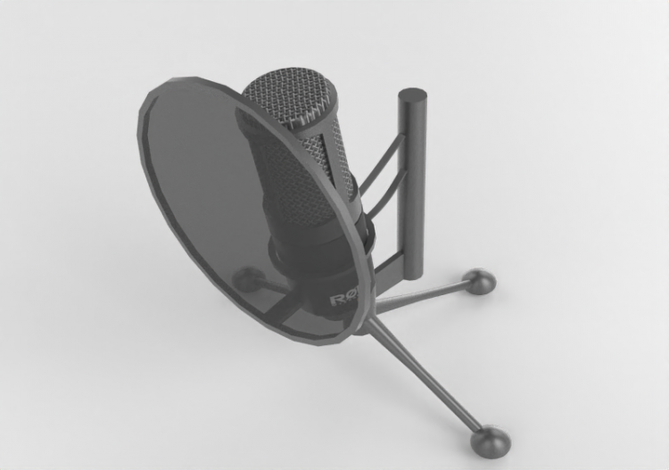 3D Electronic Devices - Microphone Rode - ACCA software